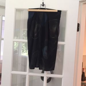 Hache Silk Skirt
